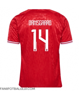 Danemarca Mikkel Damsgaard #14 Tricou Fotbal Replică European 2024 Barbati Acasa